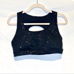 Joy Lab Constellation XL Black Cut-out Sports Bra